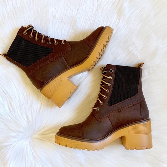 Timberland Brown Silver Blossom Mid Boots - Picture 6 of 8